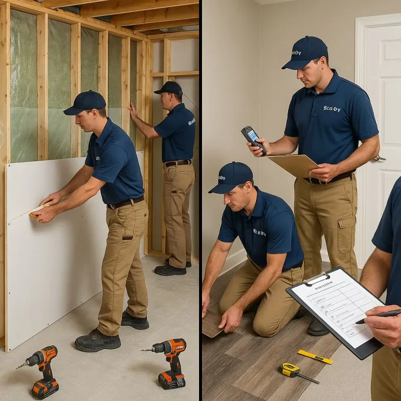 Repairs and Reconstruction process in Bergen, NY
